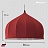 Moooi Dome 80 см  Красный фото 5