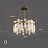 Серия кольцевых люстр с абажуром из светодиодных пластин REBECCA модель В фото 5