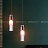 Подвесной светильник с цилиндрическим плафоном из хрусталя с декоративной пузырьковой гравировкой белого цвета GESINA фото 10