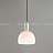 Серия подвесных светильников с разнотипными фигурными плафонами округлой формы из белого мрамора MIEL B фото 4