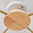 Светодиодная потолочная люстра с элементами из дерева TIDEN 6 плафонов  Белый фото 21