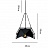 Модный геометрический светильник RODS Белый плафон+черный каркас фото 3