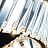 Потолочная светодиодная люстра с прямоугольными хрустальными рассеивателями на кольцевом корпусе BERTOLDA B фото 12