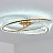 Потолочная светодиодная люстра с прямоугольными хрустальными рассеивателями на кольцевом корпусе BERTOLDA B фото 9