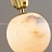 Серия подвесных светильников с плафонами различных геометрических форм из натурального белого мрамора B1 золотой фото 25