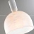 Серия подвесных светильников с разнотипными фигурными плафонами округлой формы из белого мрамора MIEL A фото 14