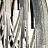 Подвесной светильник TERZANI VOLVER Серебро 90 см  фото 22