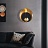 Бра Ginger & Jagger Pearl WALL LAMP round gold Черный фото 9