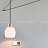 Серия подвесных светильников с разнотипными фигурными плафонами округлой формы из белого мрамора MIEL B фото 12