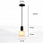 Серия подвесных светильников с плафонами различных геометрических форм из натурального белого мрамора B1 золотой фото 12