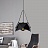 Модный геометрический светильник RODS Белый плафон+черный каркас фото 13