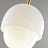 Серия подвесных светильников с разнотипными фигурными плафонами округлой формы из белого мрамора MIEL B фото 13